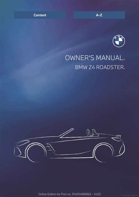 bmw z4 owners manual for radio Reader