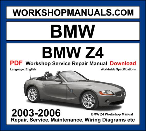 bmw z4 workshop manual pdf Epub