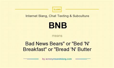 bnb meaning slang