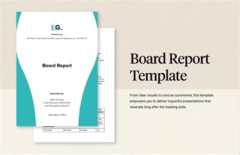 board report template example Kindle Editon