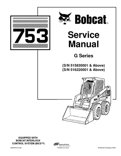 bobcat 753 parts manual free download Epub
