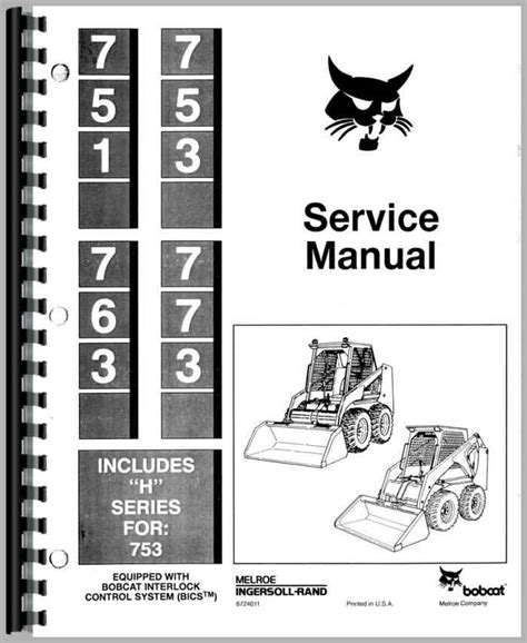 bobcat 753 service manual free Doc