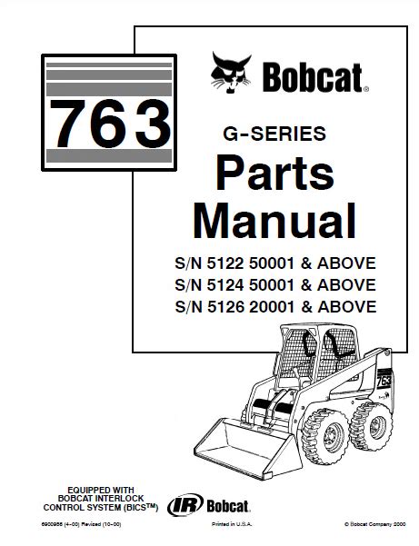 bobcat 763 parts manual PDF