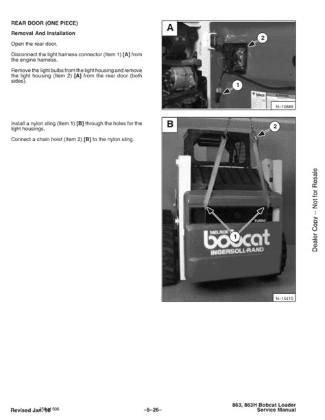 bobcat 863 owners manual PDF