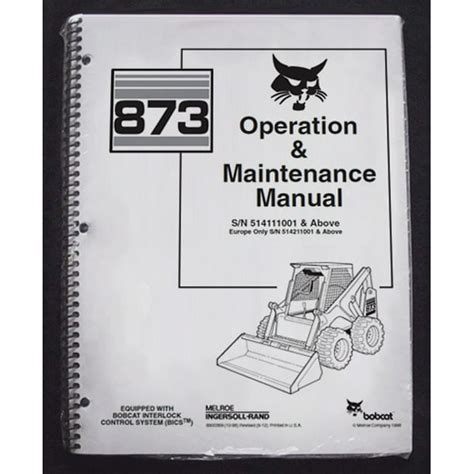 bobcat 873 operators manual PDF