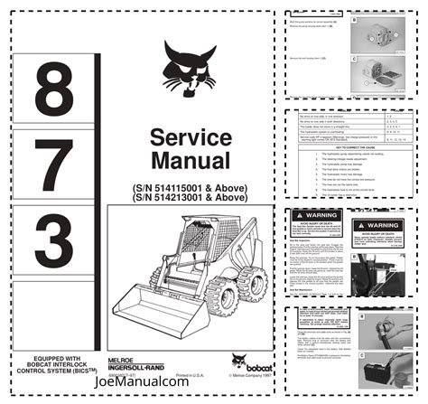 bobcat 873 service manual Kindle Editon