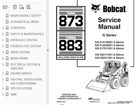 bobcat 873 turbo service manual Epub