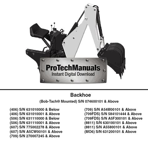 bobcat backhoe 709 service manual PDF