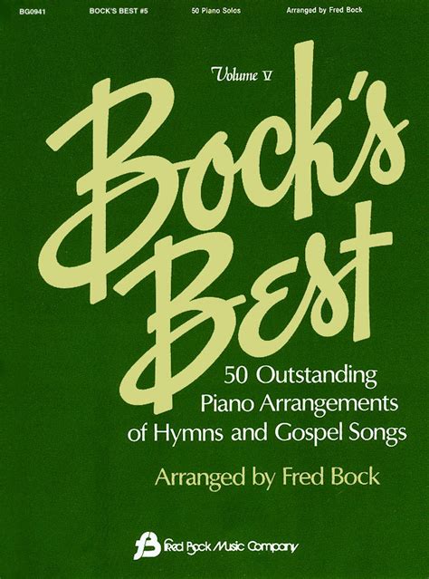 bocks best vol 5 pno solos of hymns and gospel songs Doc