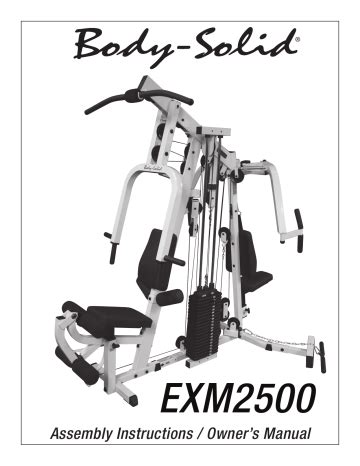 body solid exm2500s assembly manual Kindle Editon