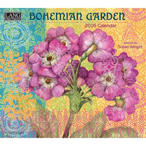bohemian garden calendar artisan collection by lang Kindle Editon
