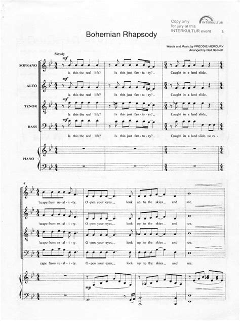 bohemian rhapsody satb Ebook Doc