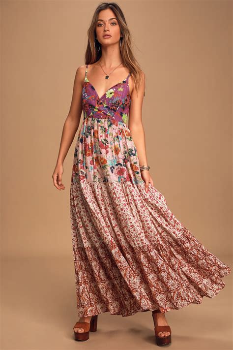 boho floral dress