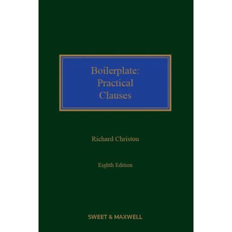 boilerplate practical clauses richard christou Reader