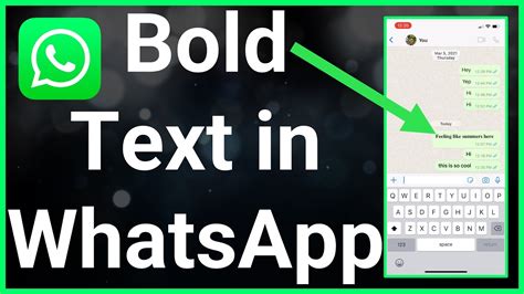 bold on whatsapp