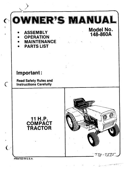 bolens bl110 repair manual PDF