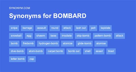 bombard synonyms