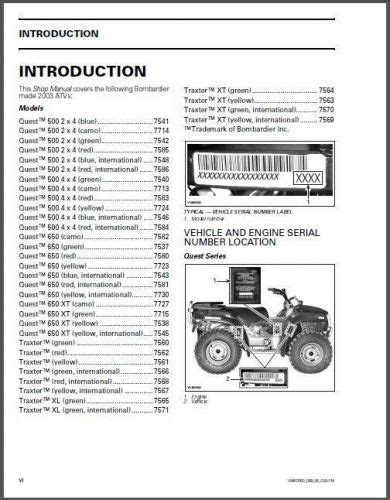 bombardier traxter 500 service manual Doc