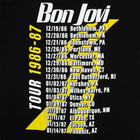 bon jovi slippery when wet t shirt