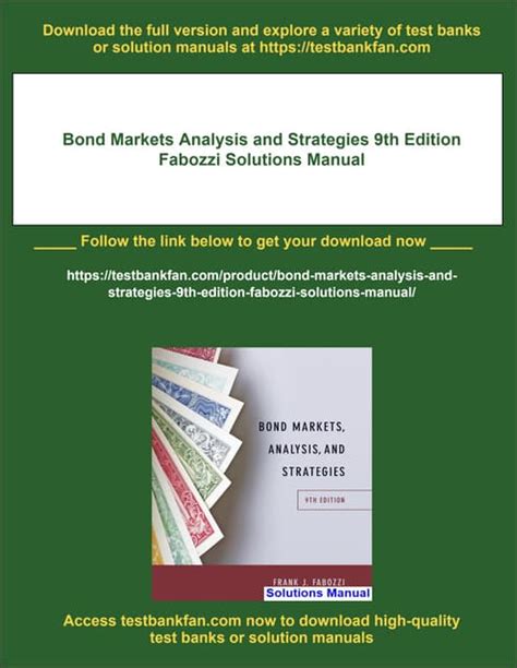 bond markets analysis strategies solutions manual Ebook Epub