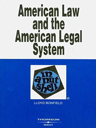 bonfields american law and the american legal system in a nutshell PDF