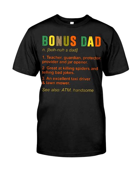 bonus dad t shirt