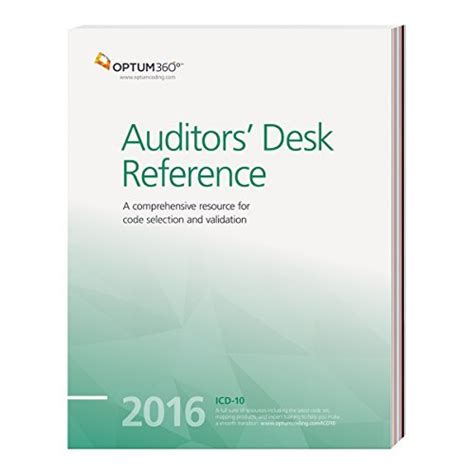 book and pdf auditors desk reference 2016 optum360 Epub