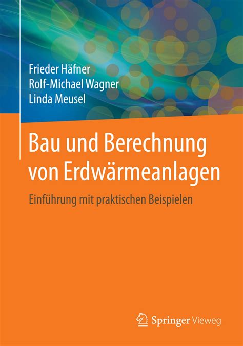 book and pdf bau berechnung von erdw rmeanlagen praktischen PDF