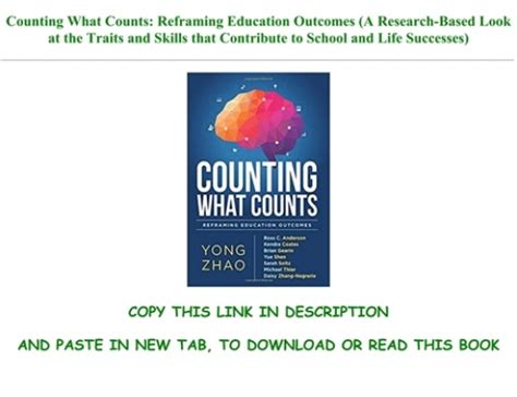 book and pdf counting what counts reframing education Doc