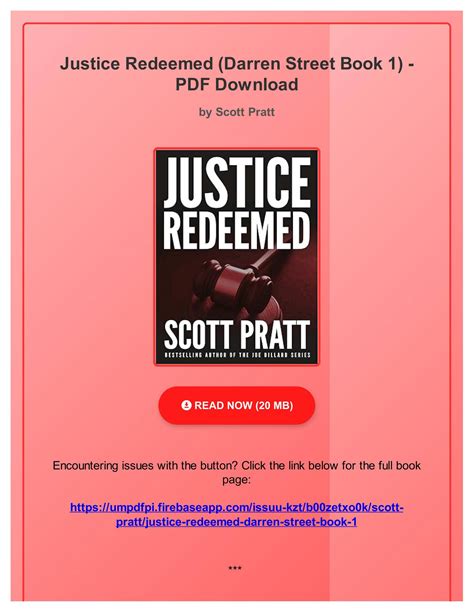 book and pdf justice redeemed scott pratt PDF