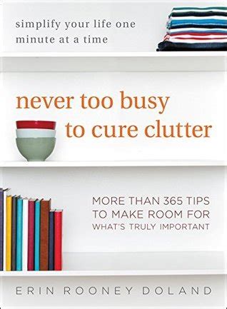 book and pdf never too busy cure clutter Reader