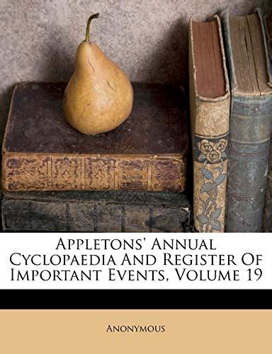 book appletons annual cyclopaedia and Reader