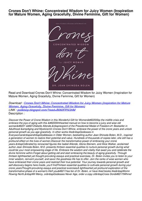 book crones don whine pdf free PDF