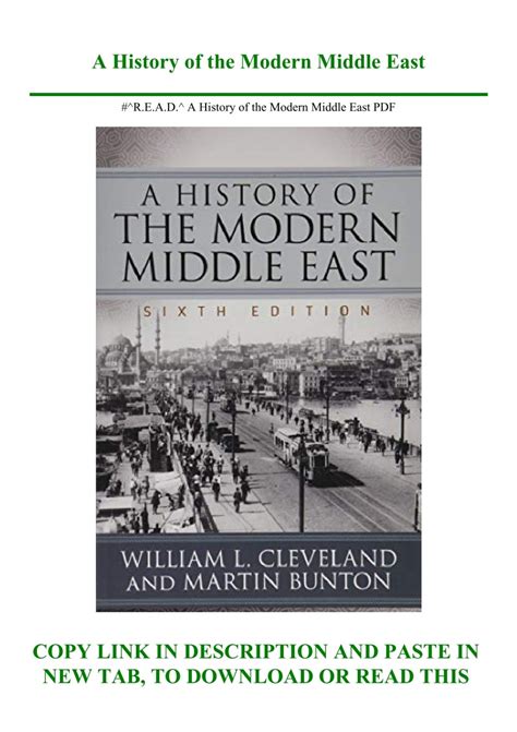 book history of modern middle east pdf PDF