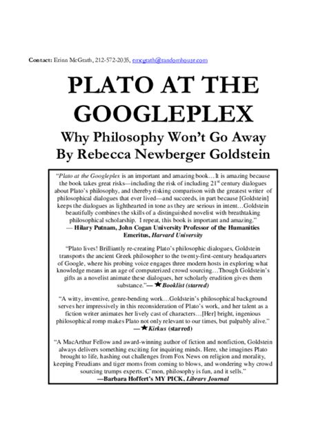 book plato at googleplex pdf free Kindle Editon