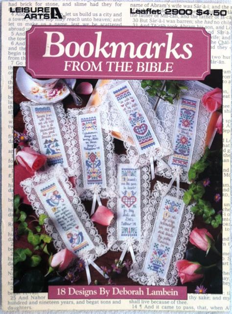 bookmarks from the bible 18 designs leisure arts leaflet PDF