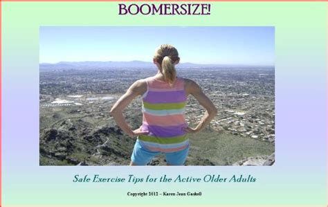 boomersize safe exercise tips for the active older adult Kindle Editon