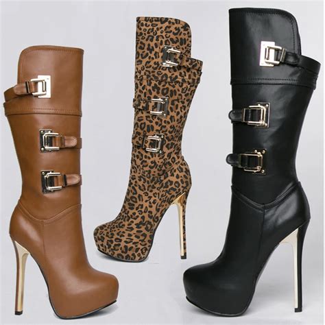 boot high heels for women