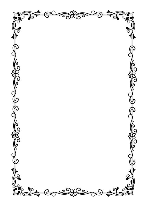 border designs for a4 size paper PDF