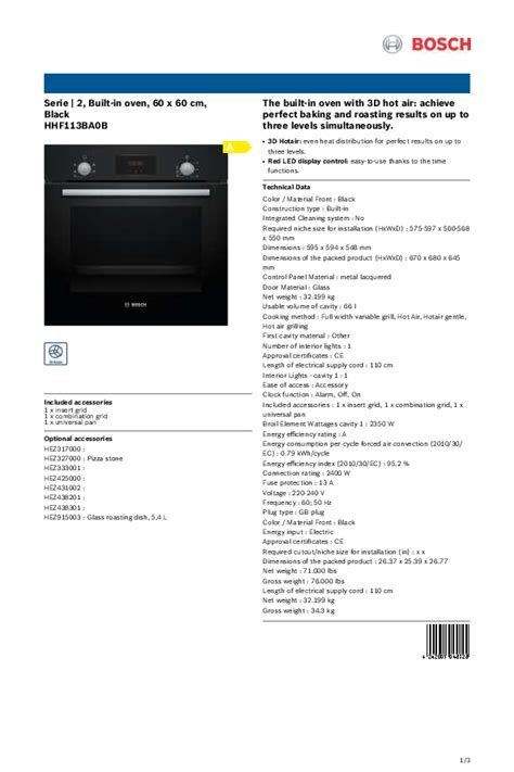 bosch built in oven manual Doc