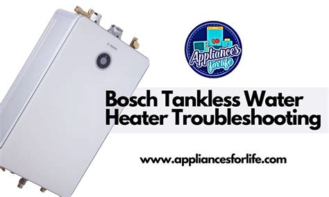 bosch tankless water heater troubleshooting Kindle Editon