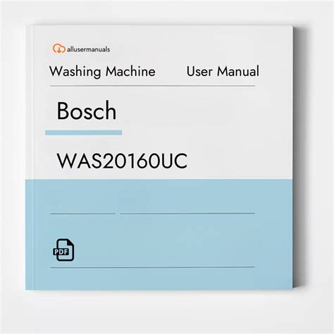 bosch was20160uc user manual Kindle Editon