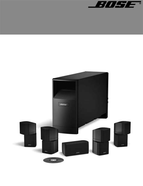 bose acoustimass 6 setup guide PDF