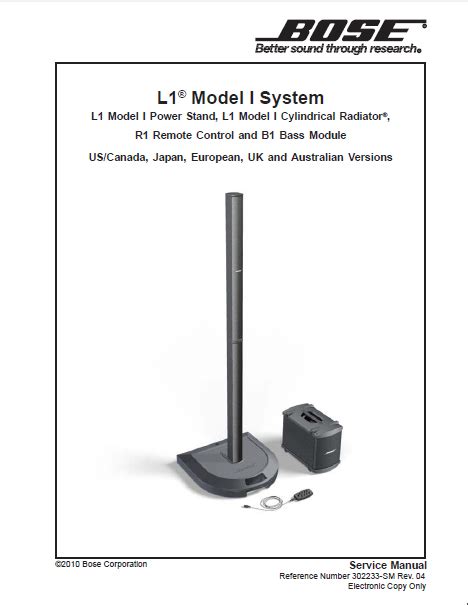 bose l1 model 1 manual Doc