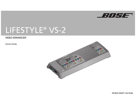 bose lifestyle vs 2 owners manual Doc