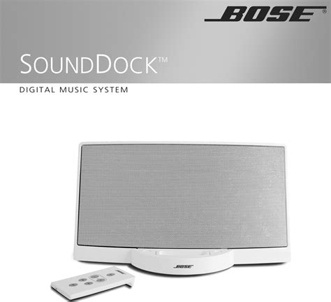 bose sounddock user manual PDF