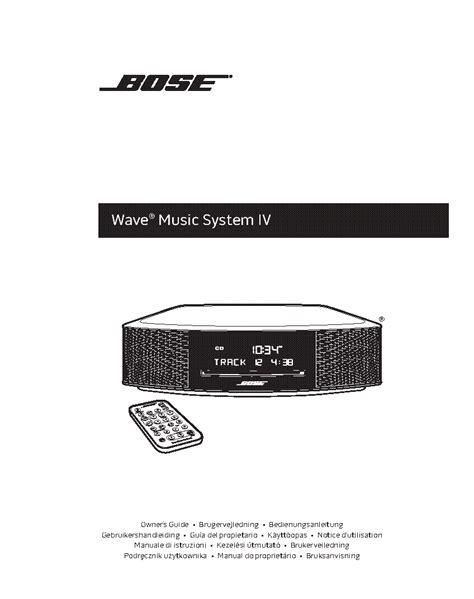 bose wave user manual PDF