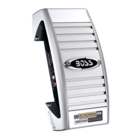 boss audio cx150 car amplifiers owners manual PDF