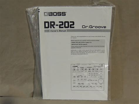 boss dr 202 manual pdf Kindle Editon