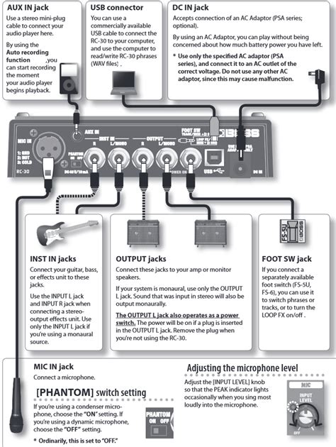 boss rc 30 instruction manual PDF